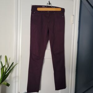 AG Adriano Goldschmied Burgundy Jeans